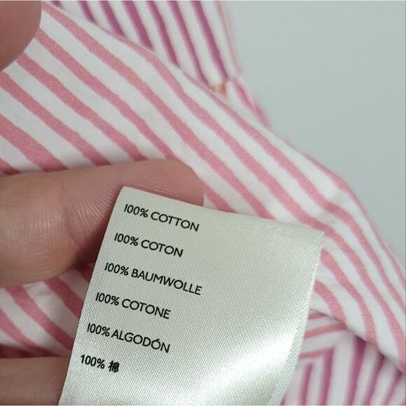 Maeve Anthropologie Gable Puff Sleeve Tiered Striped Tunic Cute Size Medium - Picture 5 of 7